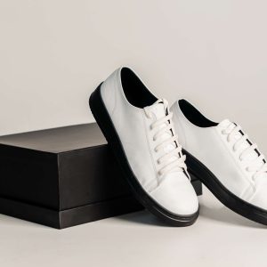 Audi Sport Minimalist Low-Top Sneakers (White)